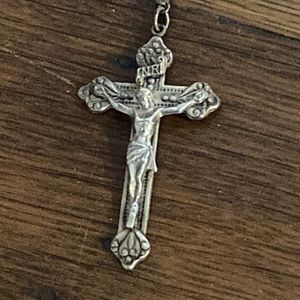 vintage Creed Sterling crystal rosary